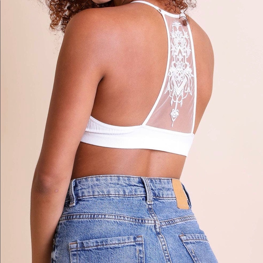 CLEARANCE ‼️ Tattoo Mesh Raceback Bralette - Picture 3 of 6
